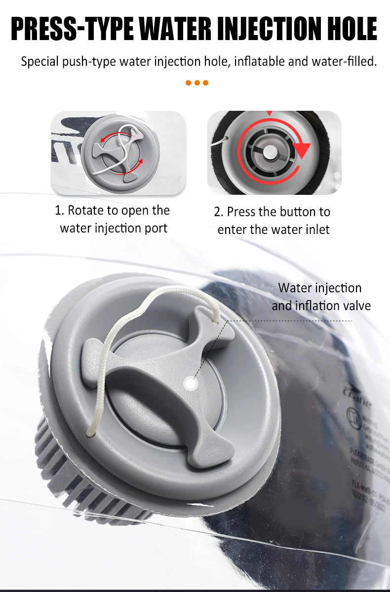 Water Filled Exercise Ball Fitness Aqua Ball Weightlifting Hydration Bag Kettle Dumbbells Home Gym Equipment Strength Training