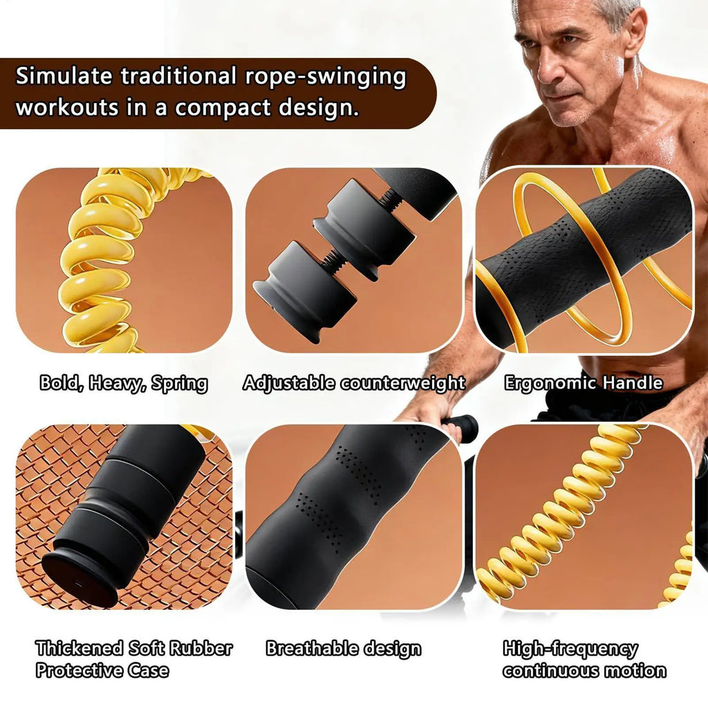 2pcs Adjustable Fitness Ropes Home Gym Battle Ropes Weighted Gym Exercise Equipment For Athletes Boxers Bodybuilders
