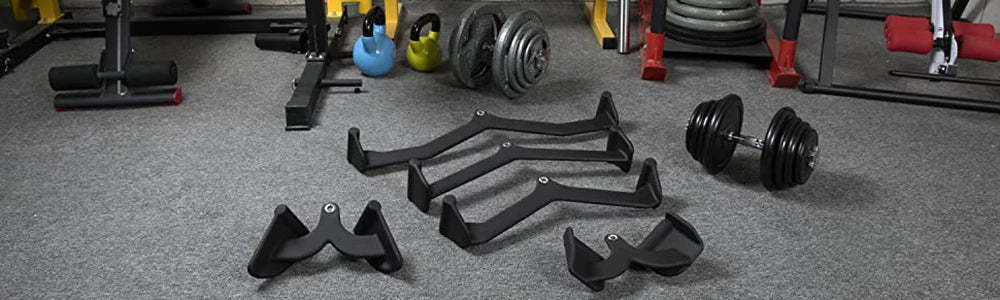 Home Gym Fitness Rowing V-Bar Pully Cable Machine Attachments Biceps Triceps Back Blaster Handle Pull Down Hand Grips