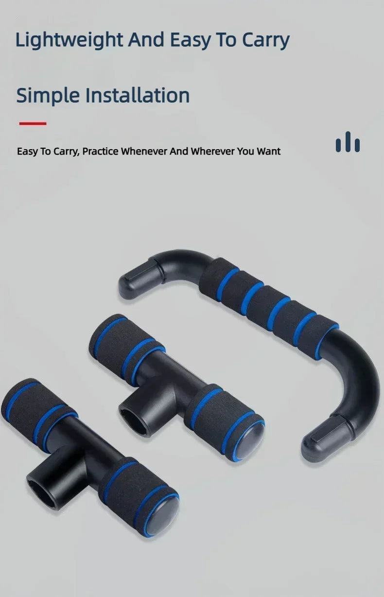 GYM Non-Slip H-Shaped Push Up Bar,Handles Home Fitness Equipment for Arm Chest Workout Anti-Skid Support Stand Fitness Sport 2pc